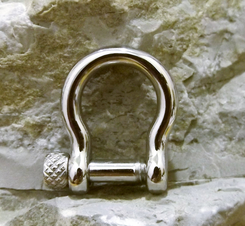 10 Pcs 304 Stainless Steel Shackles Clasps for Bracelets Makings  24x23.5x6mm