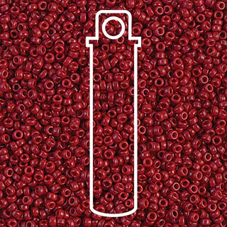 11/0 Miyuki Round Seed Beads (Opaque Maroon)  *approx 24 gram tube