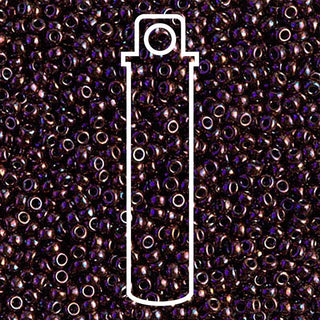 11/0 Miyuki Round Seed Beads (Metallic Dark Raspberry)  *approx 23 gram tube