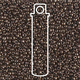 11/0 Miyuki Round Seed Beads (Metallic Chocolate)  *approx 23 gram tube