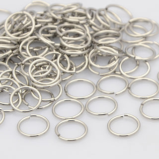 304 Stainless Steel Open Jump Rings, Stainless Steel Color, 24 Gauge, 4x0.5mm, Inner Diameter: 3mm, Hole: 3.5mm.  (Packed 200 Rings)