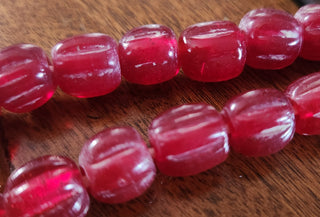 Glass Indonesian / Bali Beads.  10 x 11 mm Melon.  *Priced per 10 Beads.