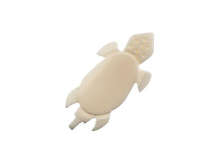 Bone Pendant.  Large Hand Carved Turtle.  66 x 30mm size.  Sold Individually.