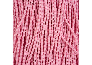 10/0 Czech Round Seed Beads (Permalux Light Pink Matt).   Hank.  Approx 20 grams